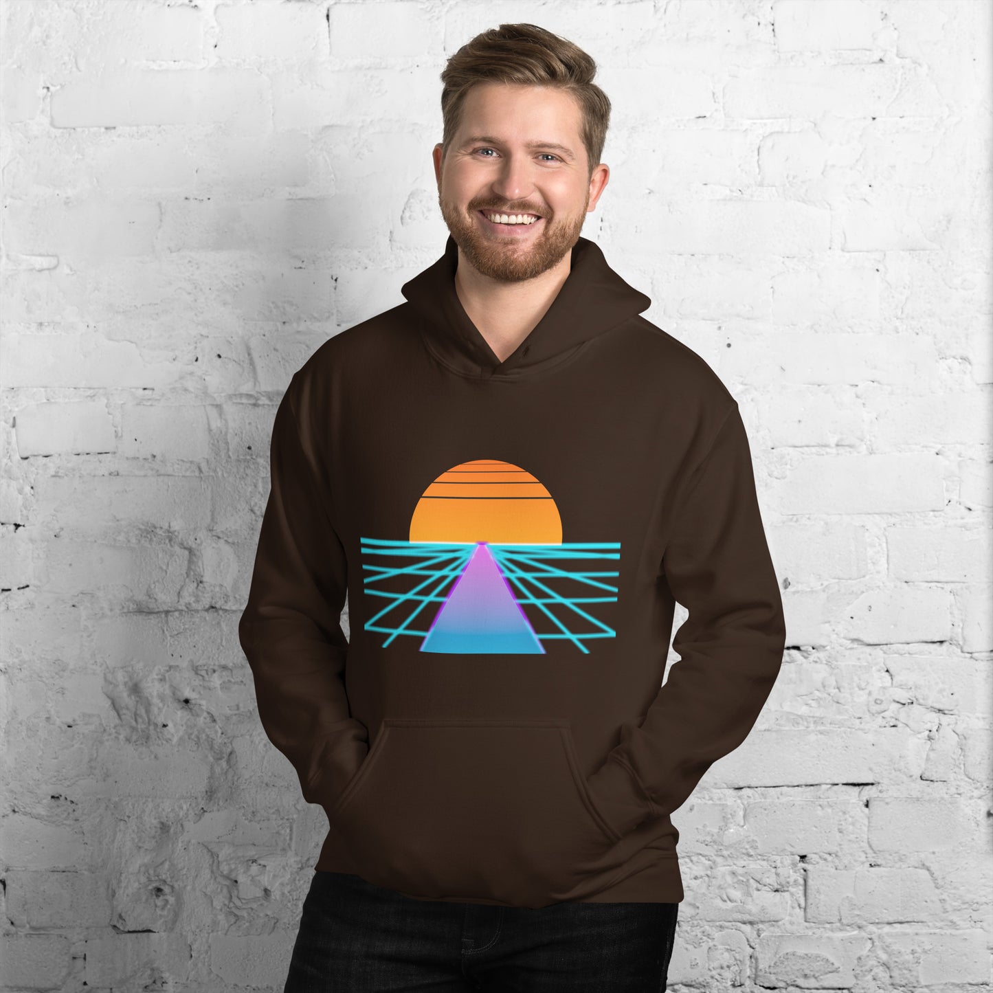 Synthwave Runway Hoodie - Unisex