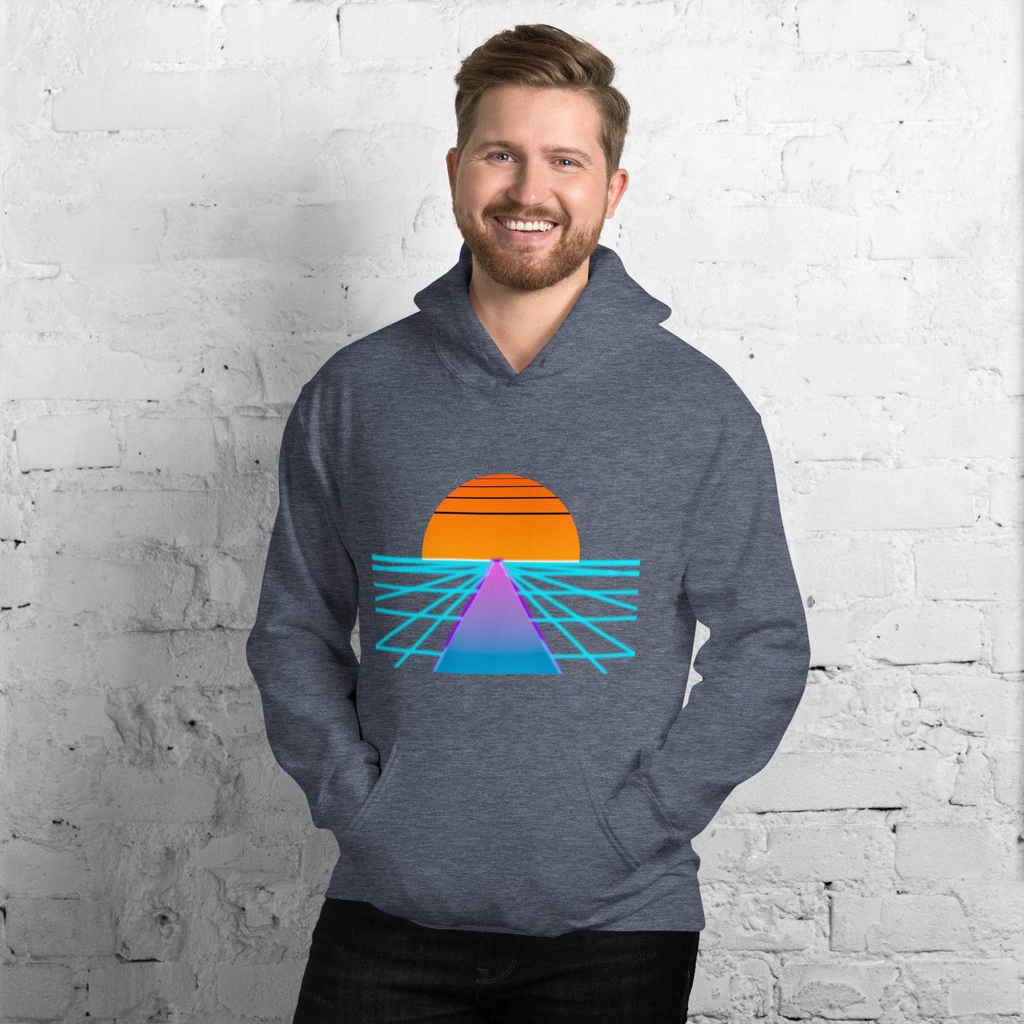 Synthwave Runway Hoodie - Unisex