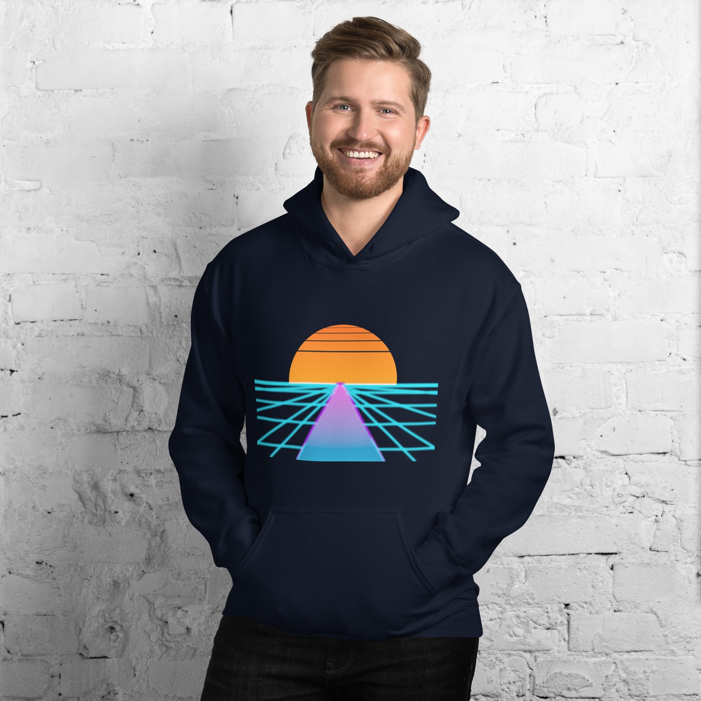 Synthwave Runway Hoodie - Unisex